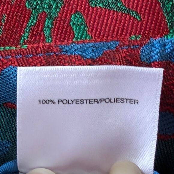 Animal Print Cropped Dress Pants Women's 12 L Rainbow Multicolor Shiny Abstract - Picture 5 of 9